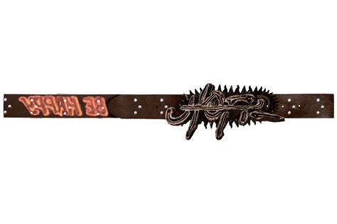 travis scott studded belt brown.